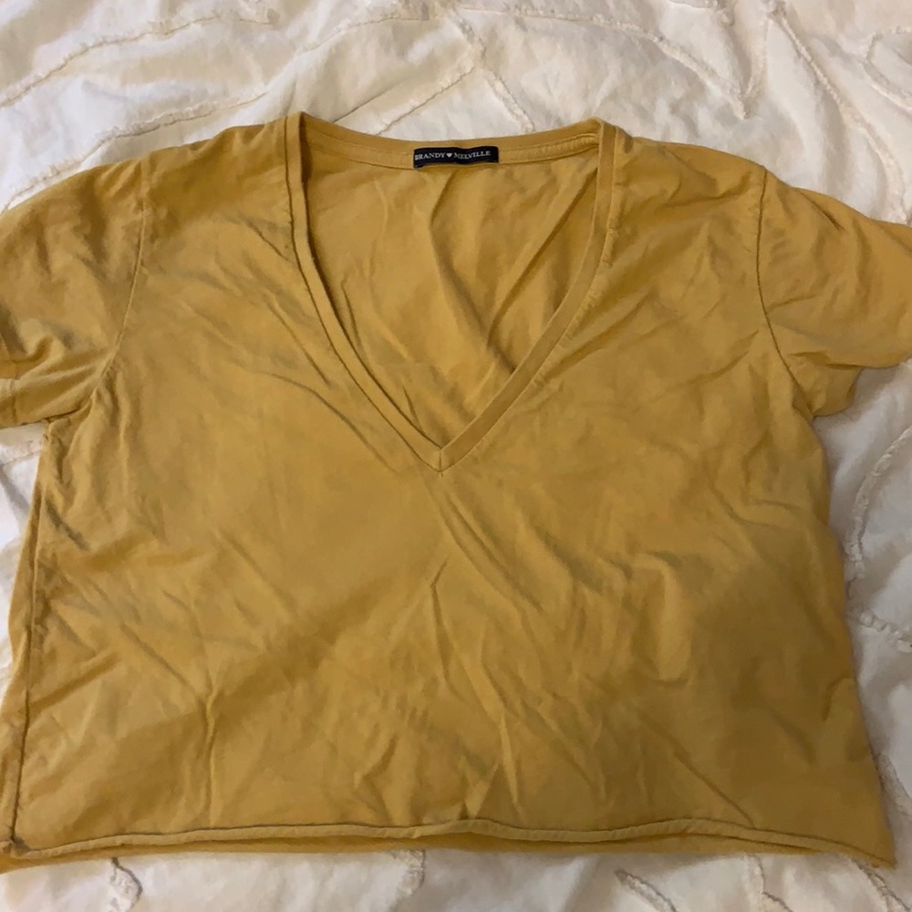 Mustard crop T-shirt from Brandy